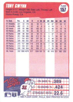 Tony Gwynn  baseball card collectible - Main Image 2