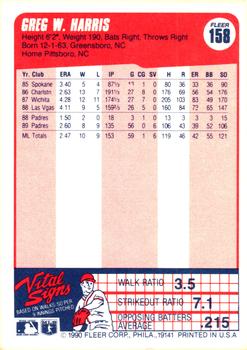 Greg Harris  baseball card collectible - Main Image 2