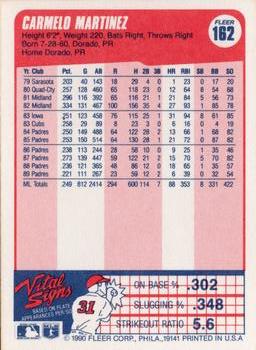 Carmelo Martinez  baseball card collectible - Main Image 2