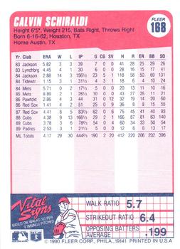 Calvin Schiraldi  baseball card collectible - Main Image 2