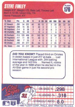 Steve Finley  baseball card collectible - Main Image 2