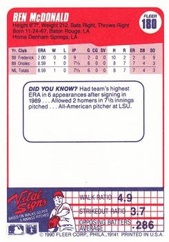 Ben McDonald  baseball card collectible - Main Image 2