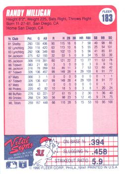 Randy Milligan  baseball card collectible - Main Image 2