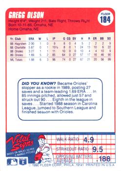 Gregg Olson  baseball card collectible - Main Image 2