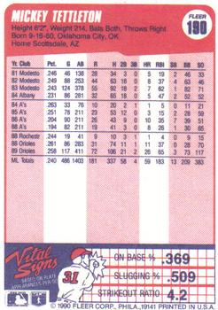 Mickey Tettleton  baseball card collectible - Main Image 2