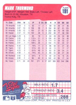 Mark Thurmond  baseball card collectible - Main Image 2