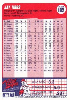 Jay Tibbs  baseball card collectible - Main Image 2