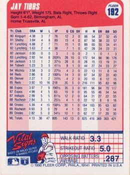 Jay Tibbs  baseball card collectible - Main Image 2