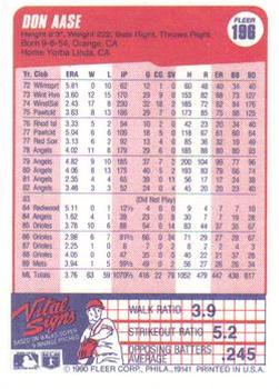 Don Aase  baseball card collectible - Main Image 2
