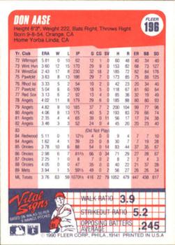 Don Aase  baseball card collectible - Main Image 2