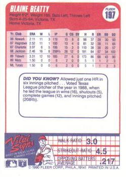 Blaine Beatty  baseball card collectible - Main Image 2