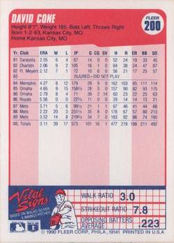 David Cone  baseball card collectible - Main Image 2