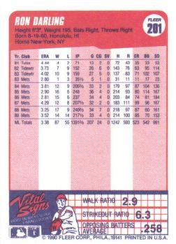 Ron Darling  baseball card collectible - Main Image 2