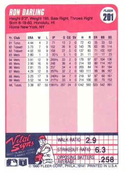 Ron Darling  baseball card collectible - Main Image 2