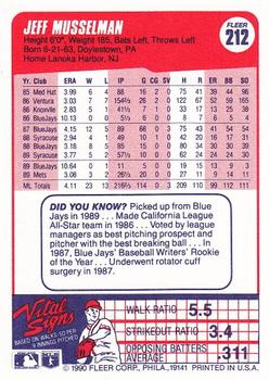 Jeff Musselman  baseball card collectible - Main Image 2