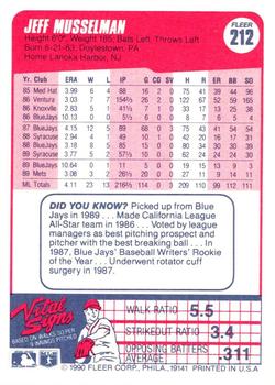 Jeff Musselman  baseball card collectible - Main Image 2