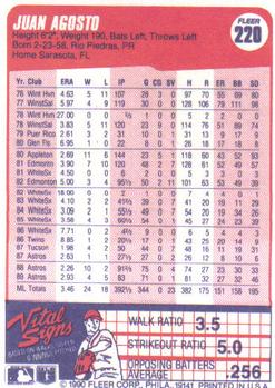 Juan Agosto  baseball card collectible - Main Image 2