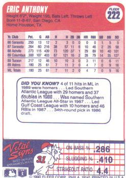 Eric Anthony  baseball card collectible - Main Image 2