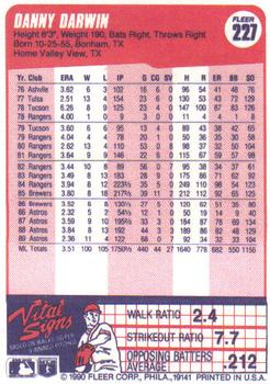 Danny Darwin  baseball card collectible - Main Image 2