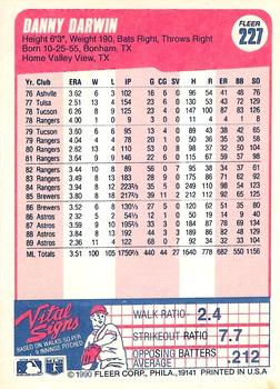 Danny Darwin  baseball card collectible - Main Image 2