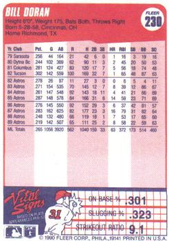 Bill Doran  baseball card collectible - Main Image 2