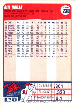 Bill Doran  baseball card collectible - Main Image 2