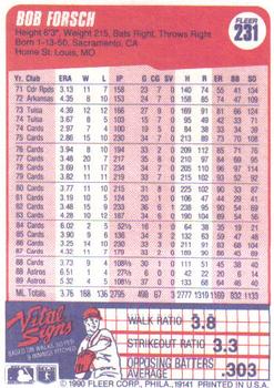 Bob Forsch  baseball card collectible - Main Image 2