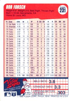 Bob Forsch  baseball card collectible - Main Image 2