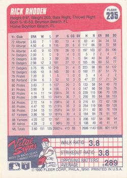 Rick Rhoden  baseball card collectible - Main Image 2