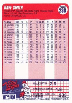 Dave Smith  baseball card collectible - Main Image 2