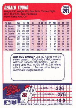 Gerald Young  baseball card collectible - Main Image 2