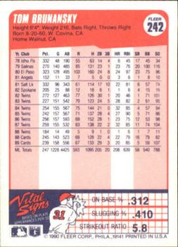 Tom Brunansky  baseball card collectible - Main Image 2