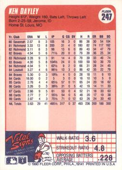 Ken Dayley  baseball card collectible - Main Image 2