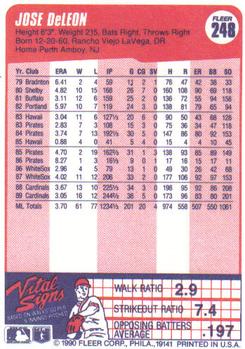 Jose DeLeon  baseball card collectible - Main Image 2