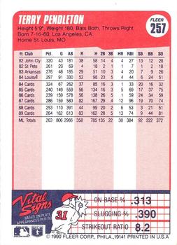 Terry Pendleton  baseball card collectible - Main Image 2