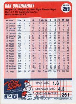 Dan Quisenberry  baseball card collectible - Main Image 2