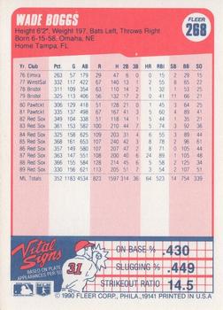 Wade Boggs  baseball card collectible - Main Image 2