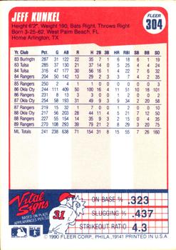 Jeff Kunkel  baseball card collectible - Main Image 2