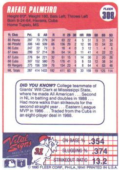 Rafael Palmeiro  baseball card collectible - Main Image 2