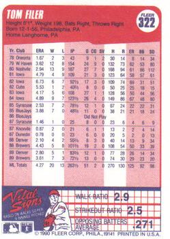 Tom Filer  baseball card collectible - Main Image 2