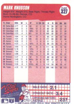 Mark Knudson  baseball card collectible - Main Image 2