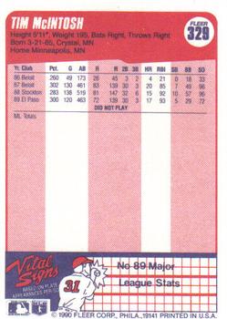 Tim McIntosh  baseball card collectible - Main Image 2