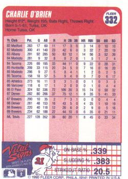 Charlie O’Brien  baseball card collectible - Main Image 2