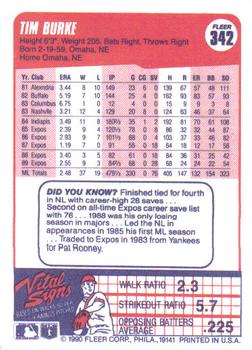 Tim Burke  baseball card collectible - Main Image 2