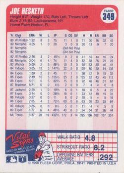 Joe Hesketh  baseball card collectible - Main Image 2