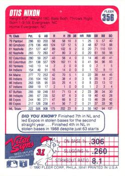 Otis Nixon  baseball card collectible - Main Image 2