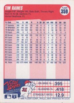 Tim Raines  baseball card collectible - Main Image 2