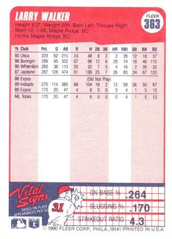 Larry Walker  baseball card collectible - Main Image 2