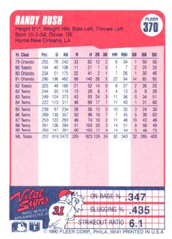 Randy Bush  baseball card collectible - Main Image 2