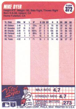 Mike Dyer  baseball card collectible - Main Image 2